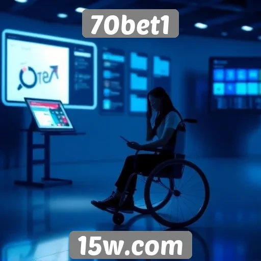 Acessibilidade e interface do site 70bet1